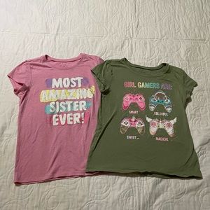 🔖2 Tee Bundle the Children’s Place Girls Size Large 10
